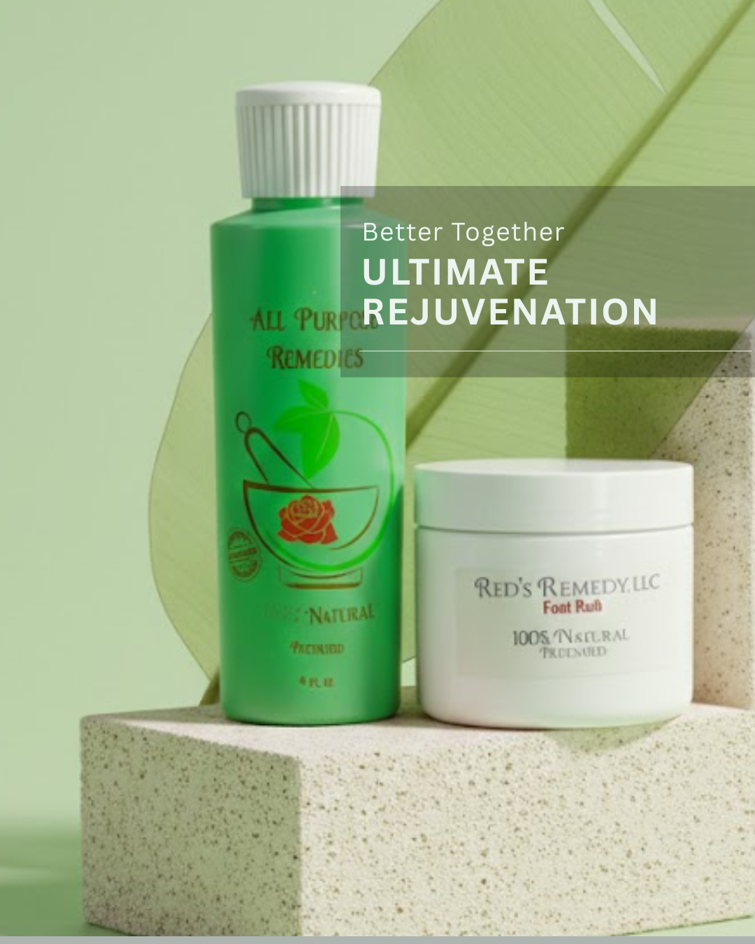 Red's All Purpose Remedy- 4oz Gel and 2oz Foot Rub Duo